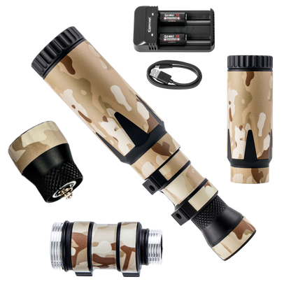 LED IR Illuminators - Rifle Mounted + Nylon Wraps (IP65)