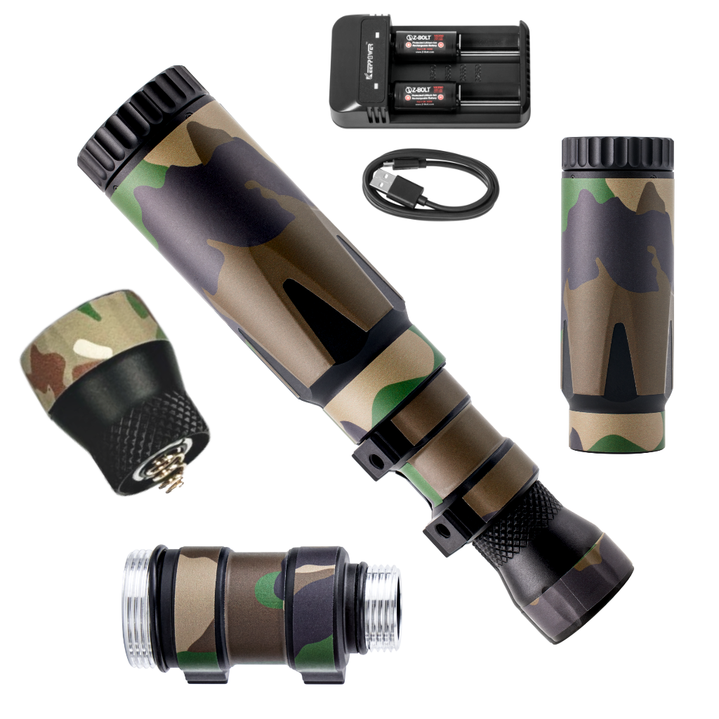LED IR Illuminators - Rifle Mounted + Nylon Wraps (IP65)