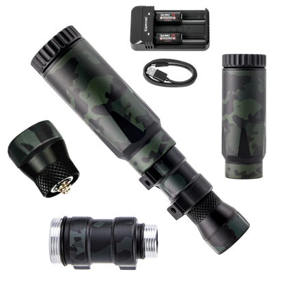 LED IR Illuminators - Rifle Mounted + Nylon Wraps (IP65)