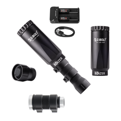 LED IR Illuminators - Rifle Mounted, Scout 18350 & 18650