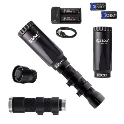 LED IR Illuminators - Rifle Mounted, Scout 18350 & 18650