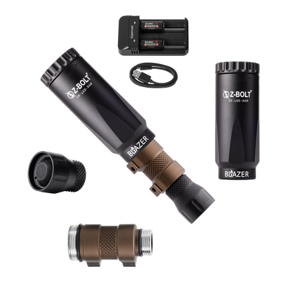 LED IR Illuminators - Rifle Mounted, Scout 18350 & 18650