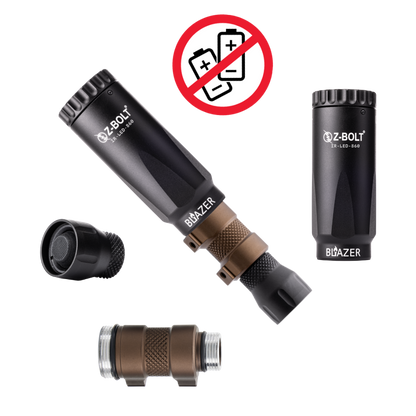 LED IR Illuminators - Rifle Mounted, Scout 18350 & 18650
