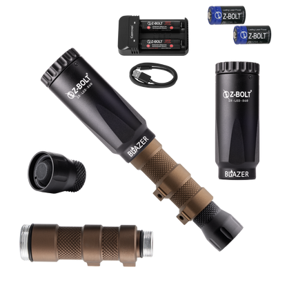 LED IR Illuminators - Rifle Mounted, Scout 18350 & 18650