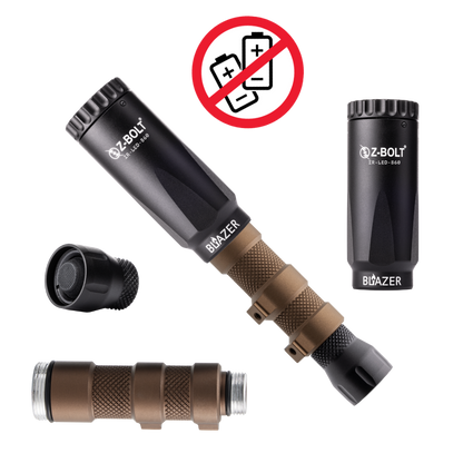 LED IR Illuminators - Rifle Mounted, Scout 18350 & 18650