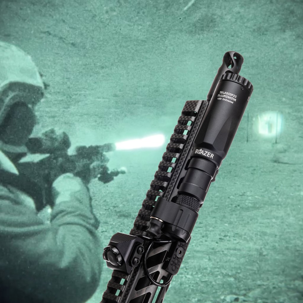 LED IR Illuminators - Rifle Mounted, Scout 18350 & 18650