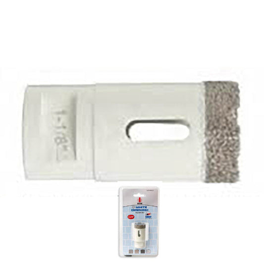 1" ITM White Diamond Tile Bit 5/8 in. Thread OAL 2 3/8 in. Drilling 1 1/4 in.