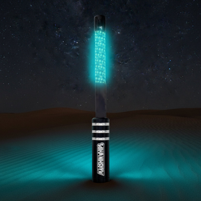 Big Moe White Edition LED Whips | Solid Color High-Output Safety Whips | Pair