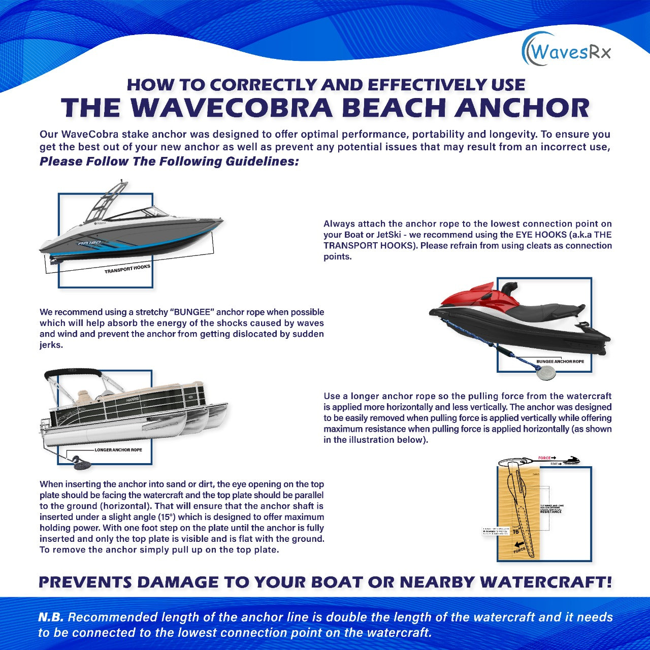 WAVECOBRA 18" ANCHOR