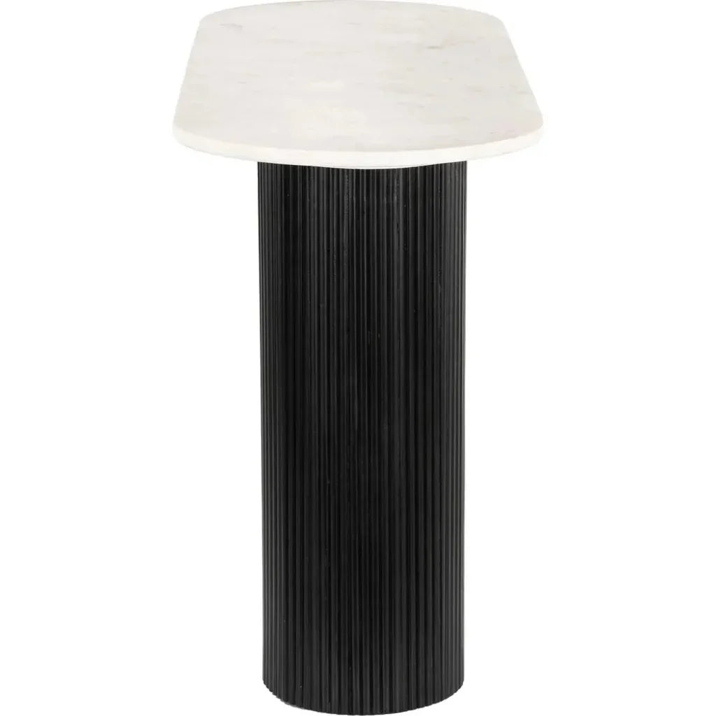 Izola Console Table White & Black