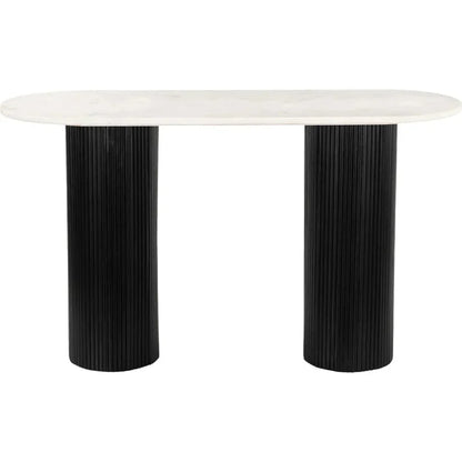 Izola Console Table White & Black