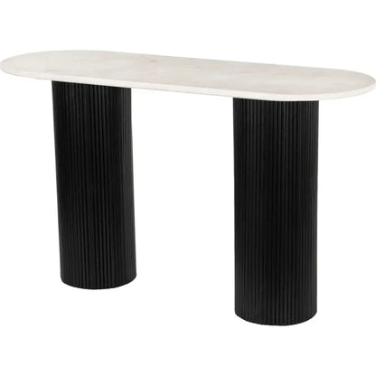 Izola Console Table White & Black