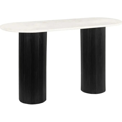 Izola Console Table White & Black