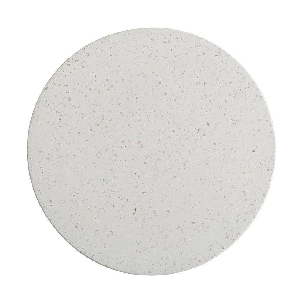 Jag 18.5 in. Round Pale Green Terrazzo Garden Stool