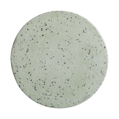 Jag 18.5 in. Round Pale Green Terrazzo Garden Stool