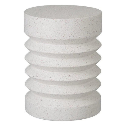 Jag 18.5 in. Round Pale Green Terrazzo Garden Stool