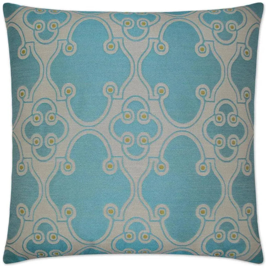 Jewelry Blue Throw Pillow With Insert