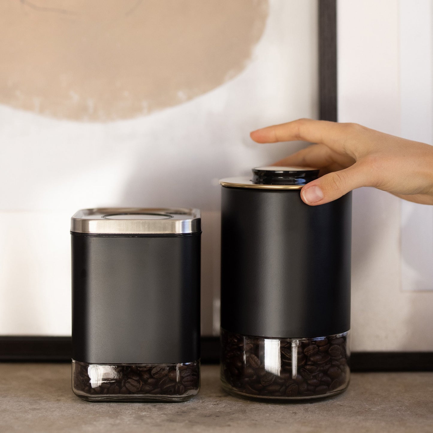8oz Round Glass Storage Container, KF3030G