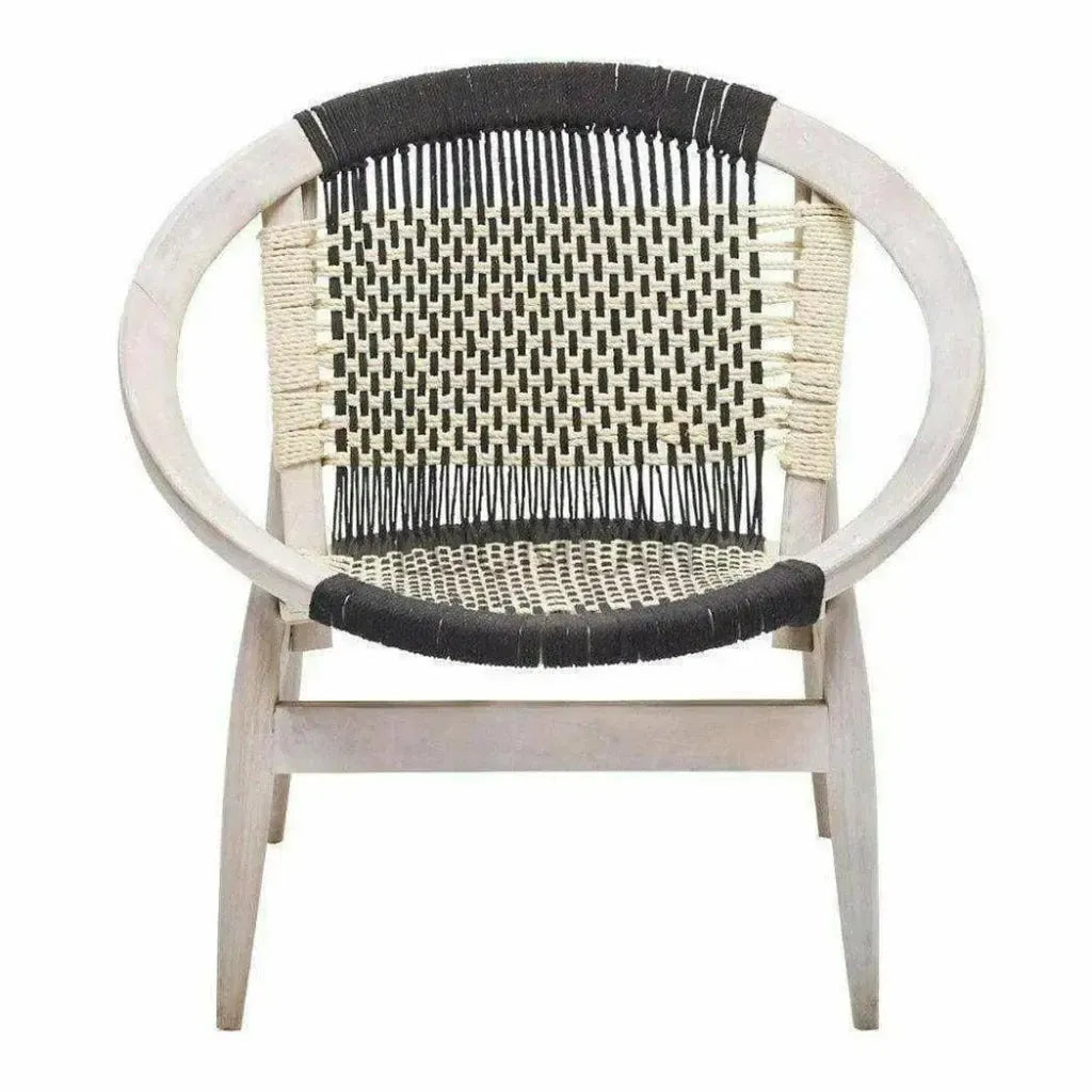 Kareth White Barrel Accent Chair