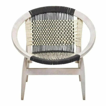 Kareth White Barrel Accent Chair