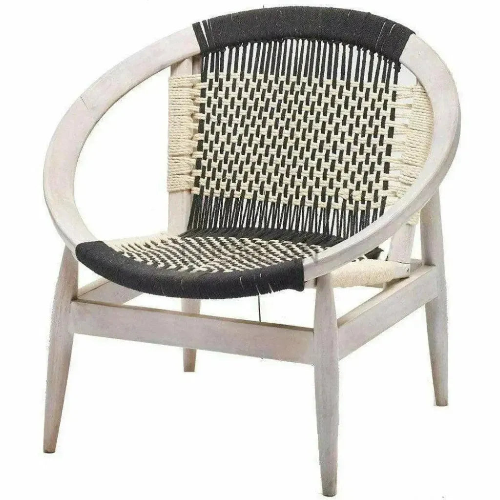Kareth White Barrel Accent Chair