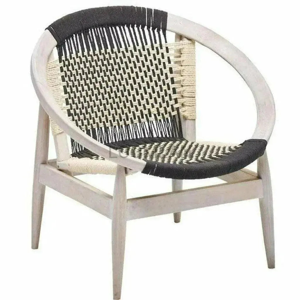Kareth White Barrel Accent Chair