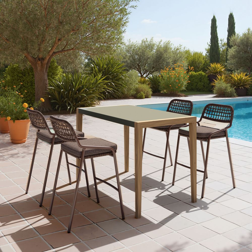 Kata Terrazzo Top Rectangular Counter Table