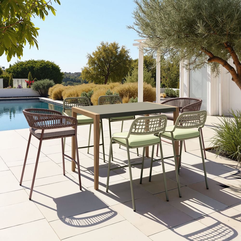 Kata Terrazzo Top Rectangular Counter Table