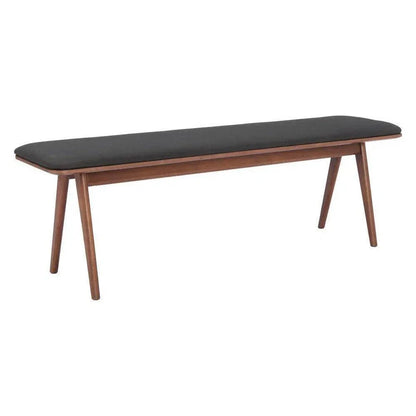 Kazwali Wood Black and Walnut Bench