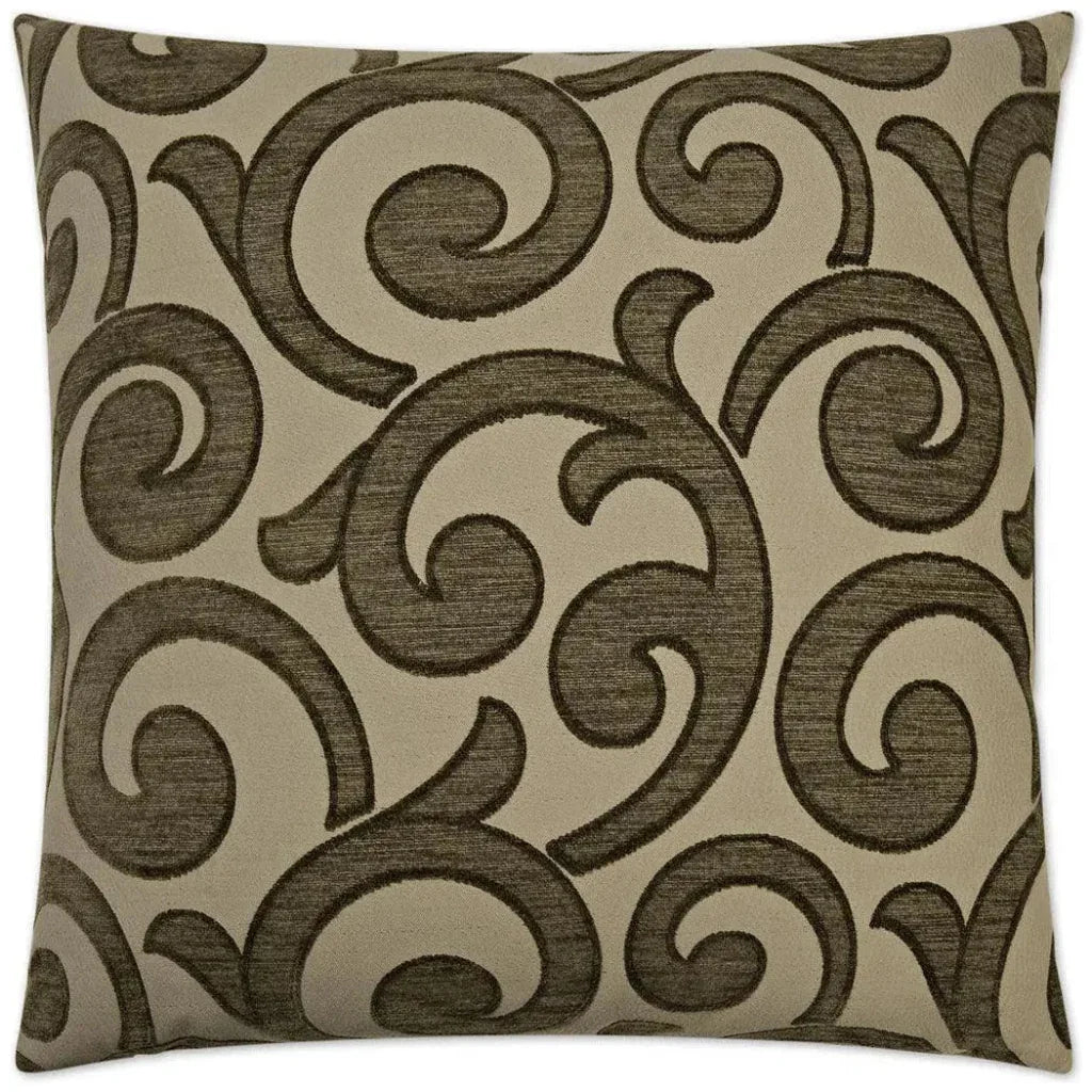 Key Taupe Throw Pillow With Insert