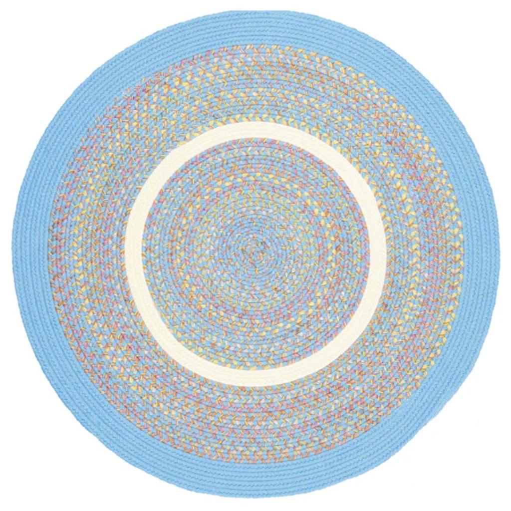 Kids' Isle Braided Round Reversible Area Rugs