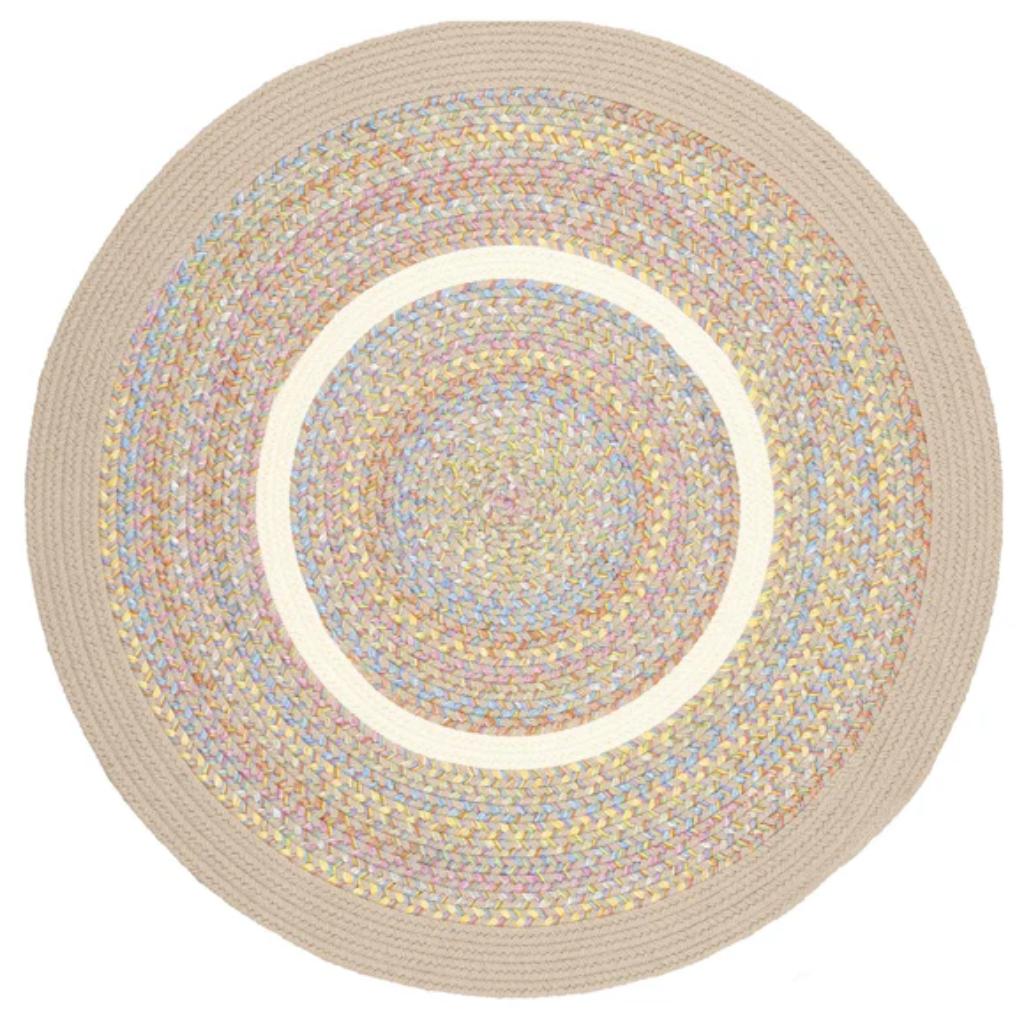 Kids' Isle Braided Round Reversible Area Rugs