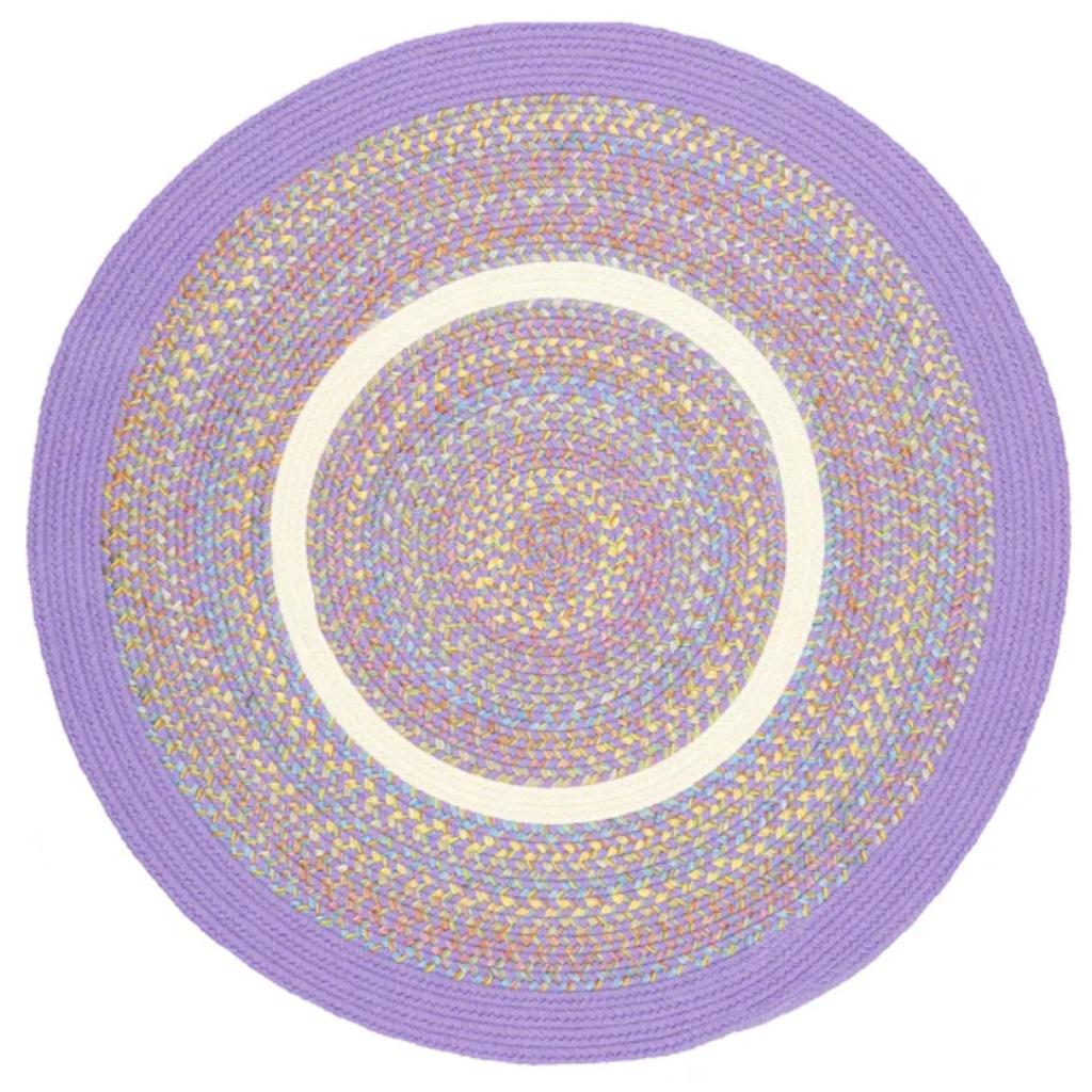 Kids' Isle Braided Round Reversible Area Rugs