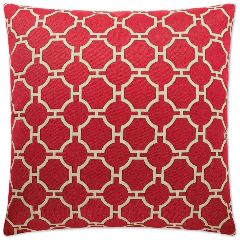 Kinder Red Throw Pillow With Insert