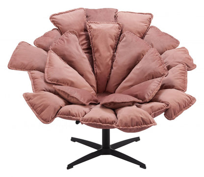 Kipas Pink Velvet Accent Chair