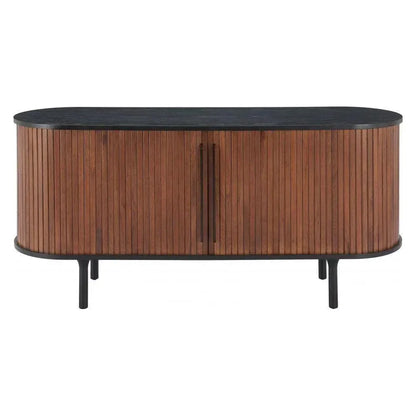 Koriana Wood Black and Walnut Sideboard