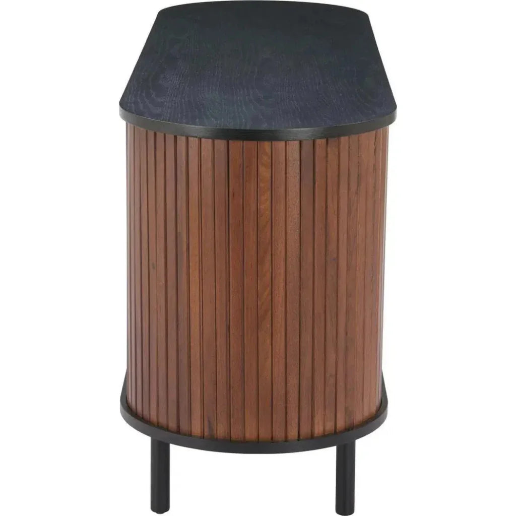 Koriana Wood Black and Walnut Sideboard