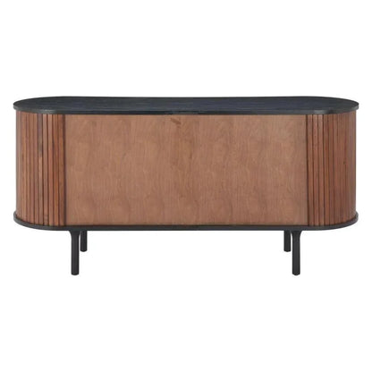 Koriana Wood Black and Walnut Sideboard