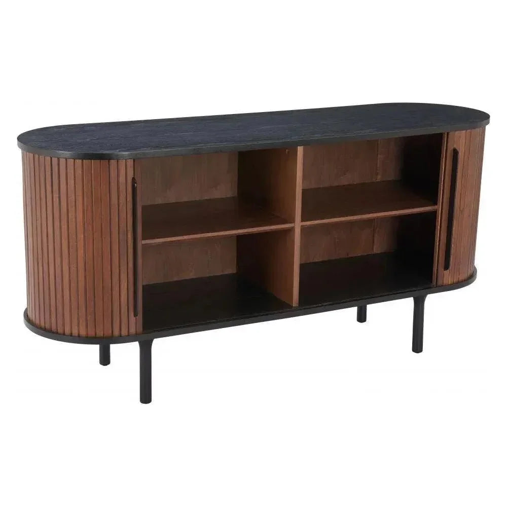 Koriana Wood Black and Walnut Sideboard