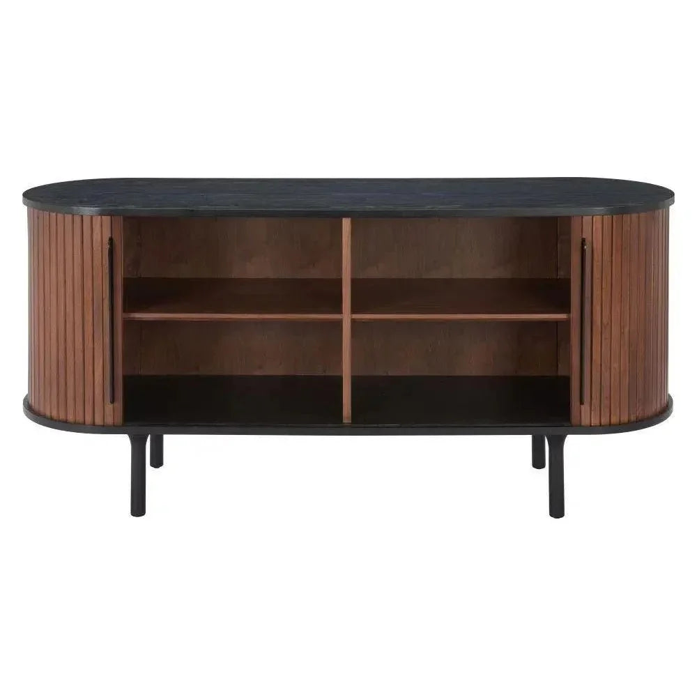 Koriana Wood Black and Walnut Sideboard