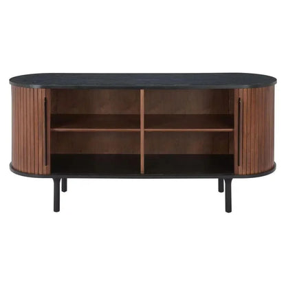 Koriana Wood Black and Walnut Sideboard
