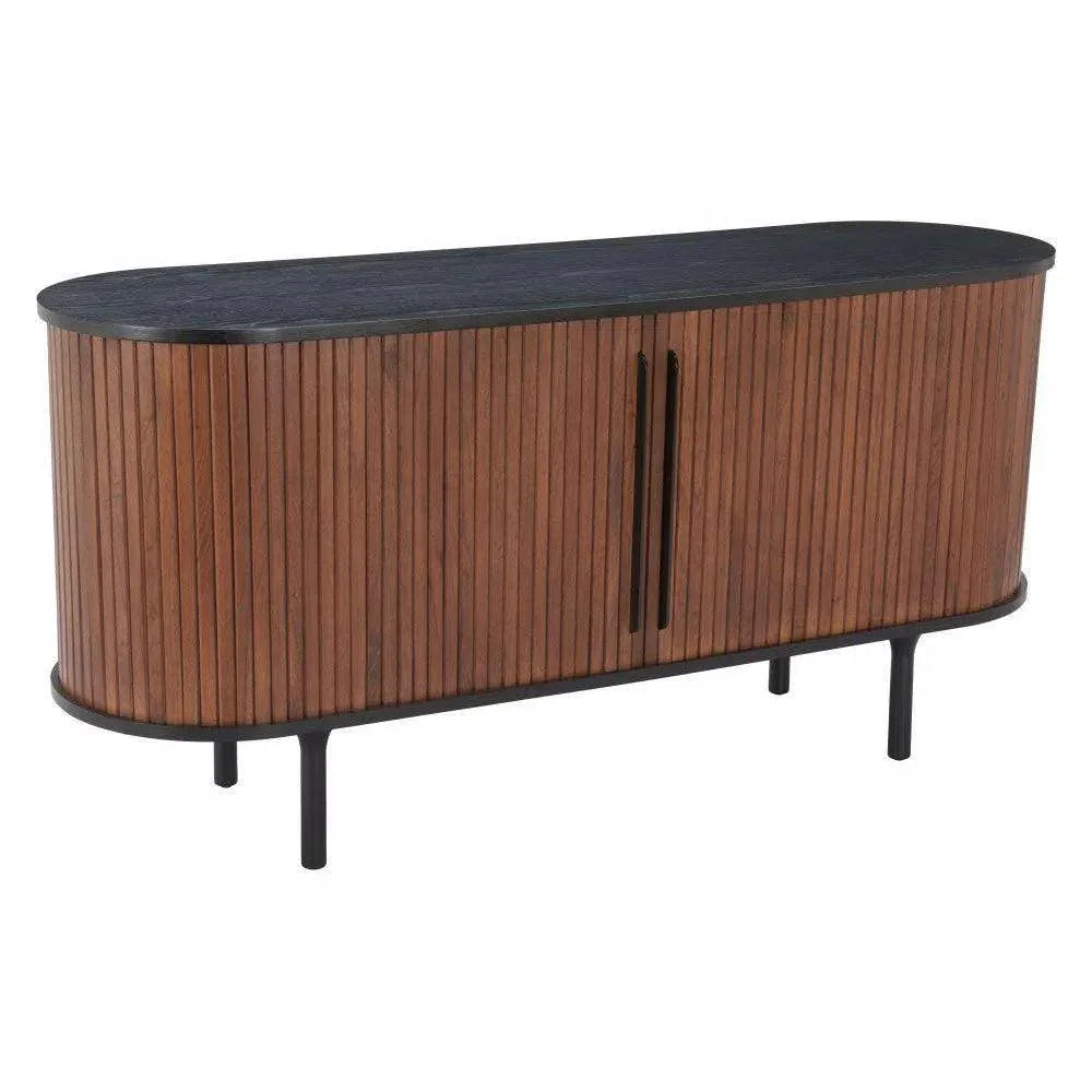 Koriana Wood Black and Walnut Sideboard