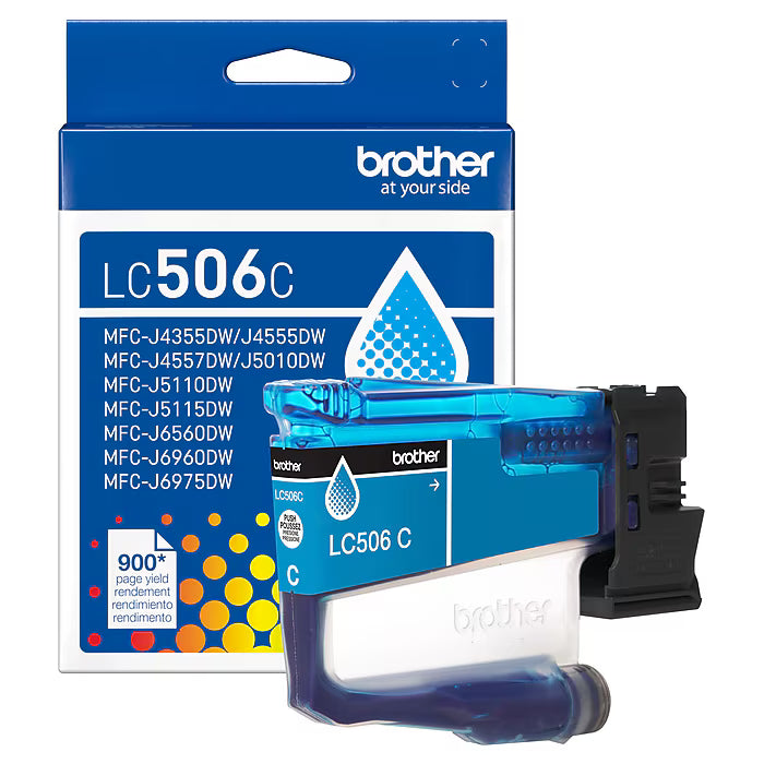 New, Pre-Owned - Brother LC506 Standard Yield Cyan Ink Cartridge
