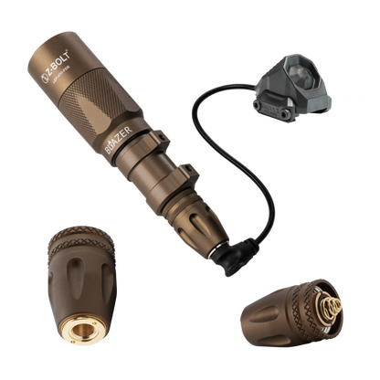 Remote Cable Port Tailcap for Z-BOLT®, Surefire, Modlite, & Arisaka "Scout" Compatible Lights & Light Bodies