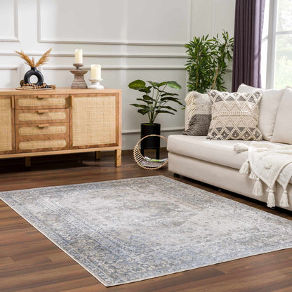 Gael Blue Boutique Washable Rug