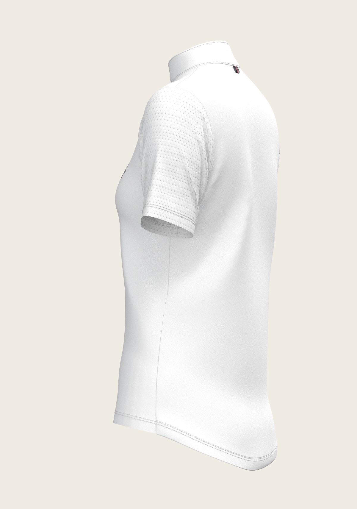  White with Forest on Navy Inner Details Short Sleeve Show Shirt