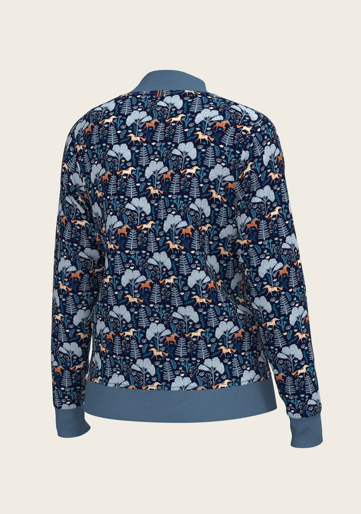 Mid Blue Forest Reversible Jacket