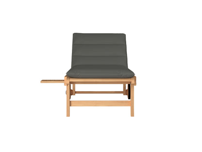 Lance Teak Outdoor Sunlounger with Sunbrella Cushions