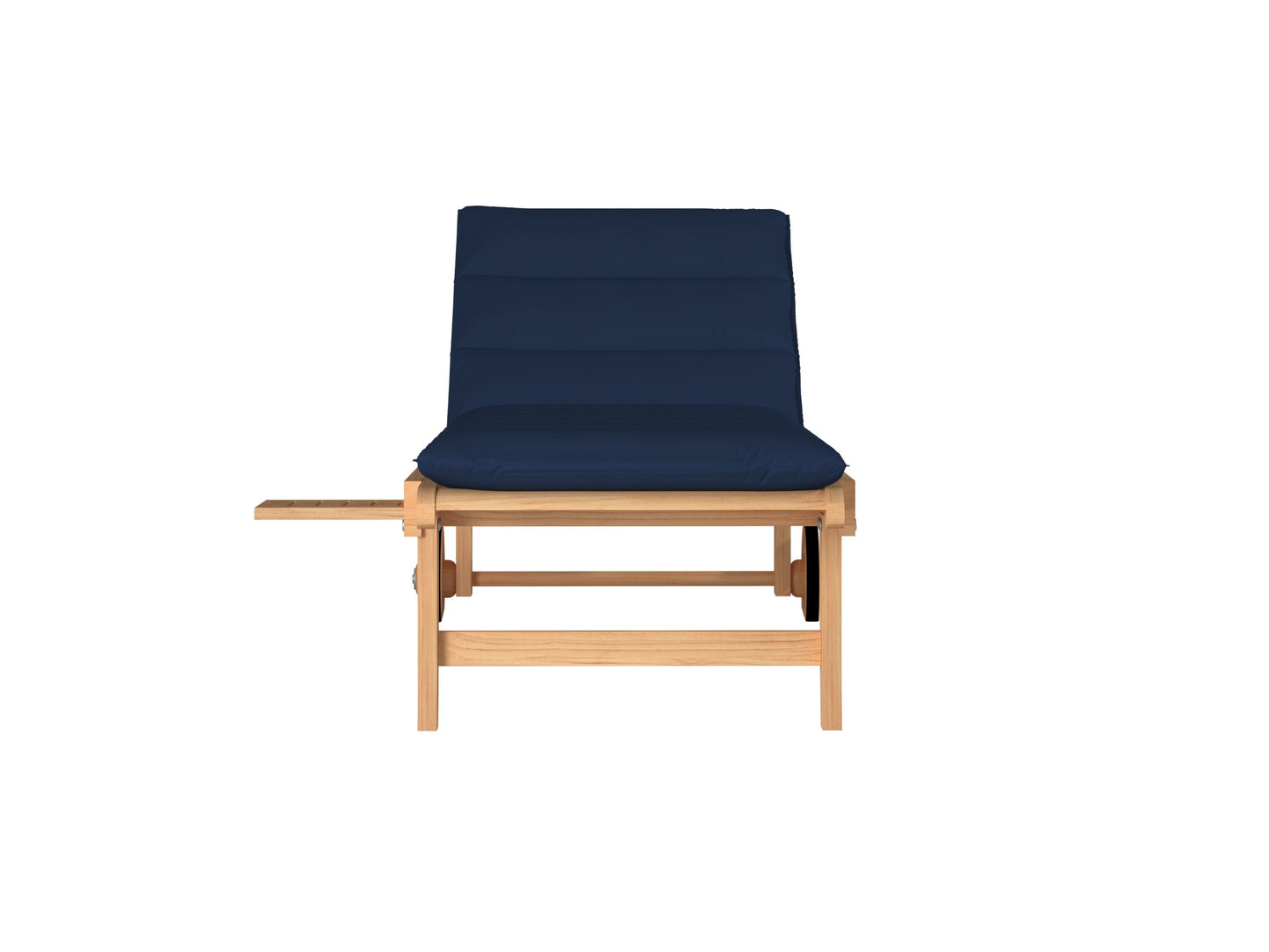 Lance Teak Outdoor Sunlounger with Sunbrella Cushions
