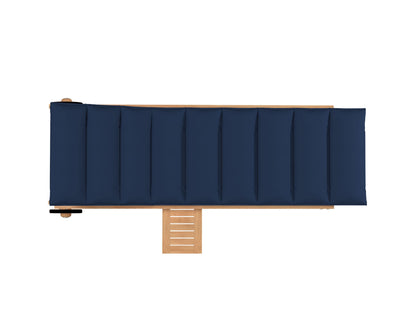 Lance Teak Outdoor Sunlounger with Sunbrella Cushions